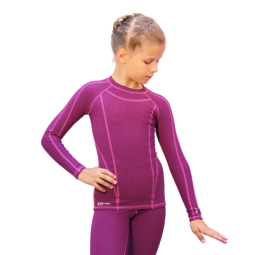 Термобелье «IceDress» (меланж фуксия с розовой отстрочкой) — Одежда для  фигурного катания и термокостюмы
